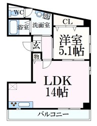 キャメロンプレイス中山手通の物件間取画像